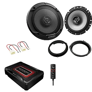 Ford Transit 4TH GEN 2013 - 2020 Kenwood Front Door Car Speaker Subwoofer Upgrade Kit