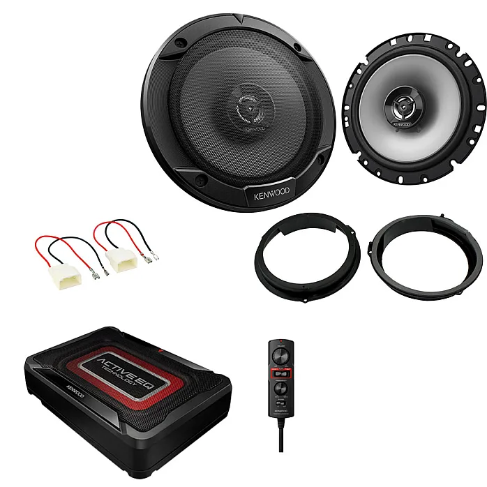 Ford Transit Custom 2010 Onwards Kenwood Front Door Car Speaker Subwoofer Upgrade Kit