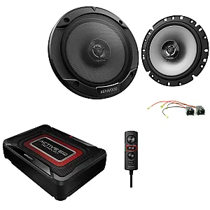 Citroen Berlingo MK2 2008 - 2015 Kenwood Front Door Car Speaker Subwoofer Upgrade Kit