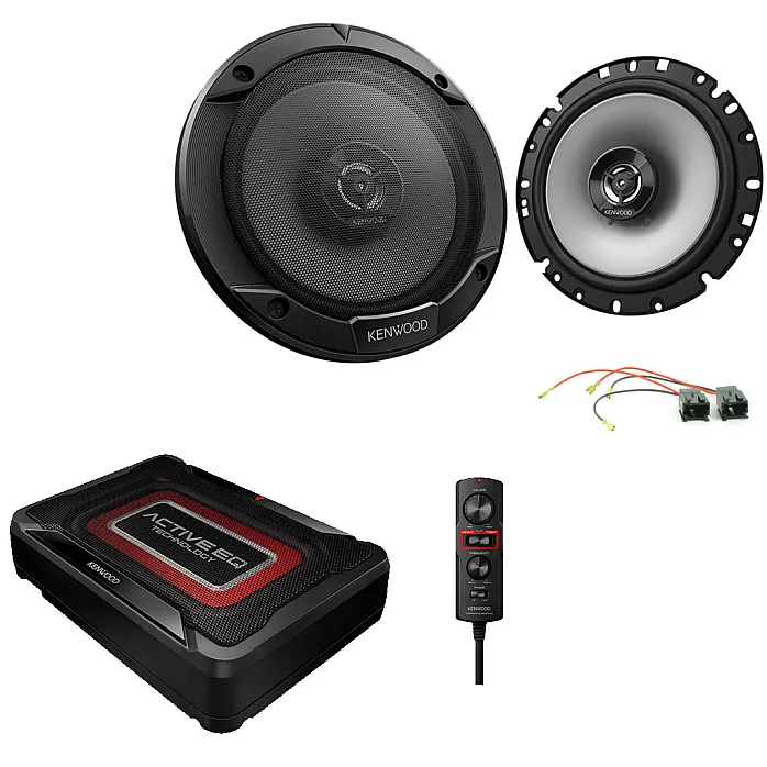 Citroen Berlingo MK2 2008 - 2015 Kenwood Front Door Car Speaker Subwoofer Upgrade Kit