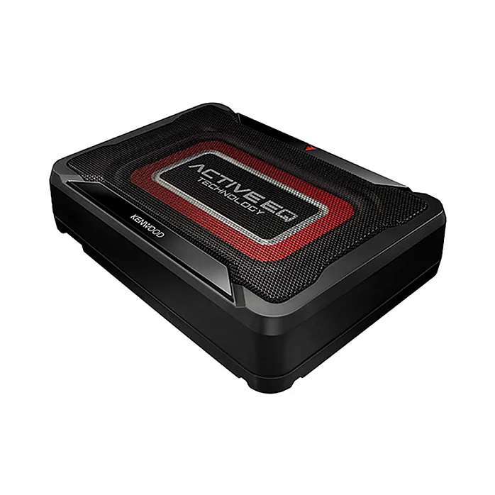 Kenwood KSC-PSW7EQ Car Audio Active Compact Under Seat Subwoofer Amplified Bass Unit