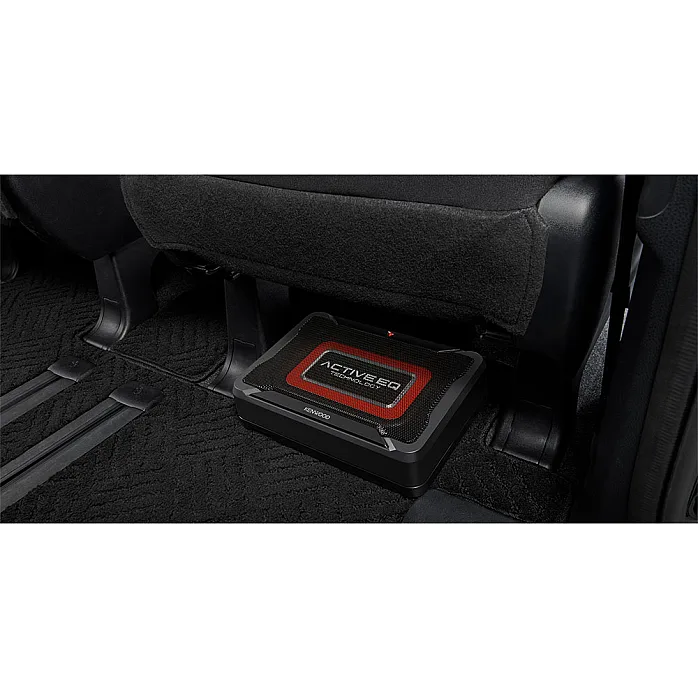 Kenwood KSC-PSW7EQ Car Audio Active Compact Under Seat Subwoofer Amplified Bass Unit