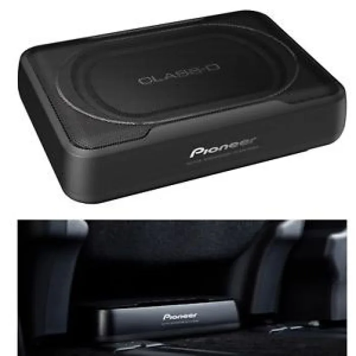 Pioneer Under Seat Space Saving Active Amplified Car Subwoofer Upgrade Kit