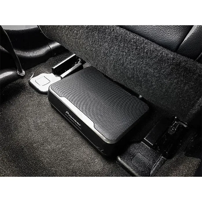 Pioneer Under Seat Space Saving Active Amplified Car Subwoofer Upgrade Kit