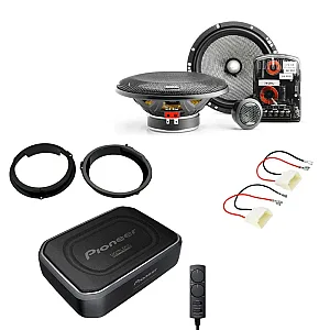Ford Transit Custom 2012-2021 Focal Component Front Door Speaker With Under Seat Subwoofer Pack