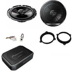 Renault Master, Trafic Pioneer 17cm Front Door Speaker Underseat Subwoofer Upgrade Kit