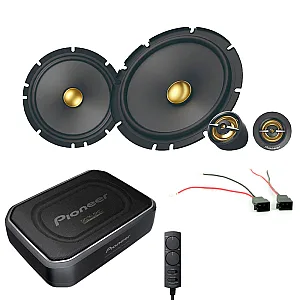 Peugeot Boxer 2019> 6.5" 2-Way Component Car Speaker and Under Seat Subwoofer Upgrade Pack