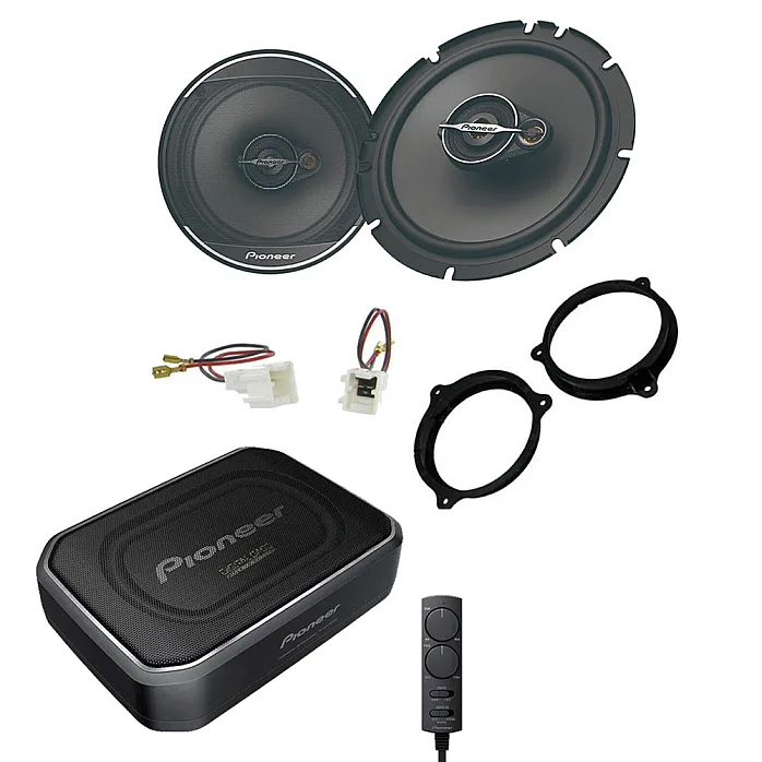 Vauxhall Vivaro 2015> Pioneer 6.5" Front Door Speaker and Under Seat Subwoofer Upgrade Pack