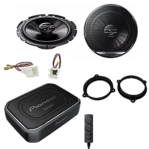 Renault Master, Trafic Pioneer 17cm Front Door Speaker & Underseat Subwoofer Upgrade Pack