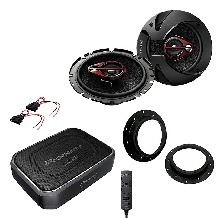 VW Caddy MK3 - 2003-2010 Pioneer 6.5" Speaker & Pioneer Under Seat Subwoofer Pack