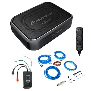 Pioneer Under Seat Active Subwoofer System With Wiring Upgrade Kit