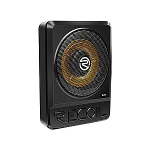 Recoil RLS8 8” Ultra Thin Class D Mono Under Seat Subwoofer with Built-in Amplifier Bass Remote Control