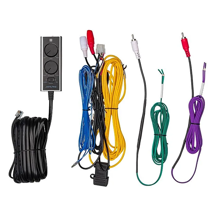 Alpine SWE-815 8" 20cm Amplified Subwoofer Bass Box with Wired Remote Controller