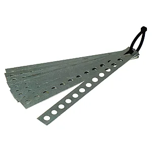 InCarTec 80-150 Pack of 10 Perforated Galvanised Metal Stips