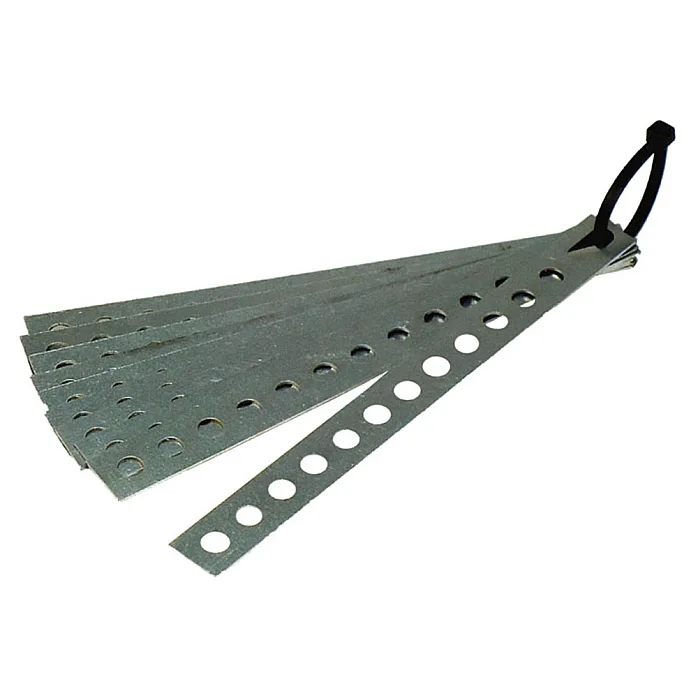InCarTec 80-150 Pack of 10 Perforated Galvanised Metal Stips