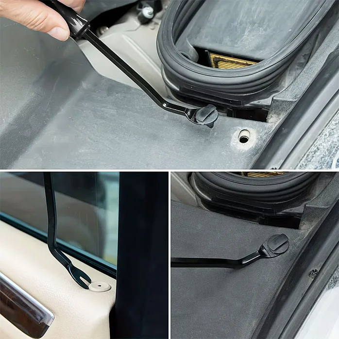 Car Dash Door Trim Removal Tool Kit,  Door Panel Clip Fastener Removal Set For Vehicles (5Pcs)