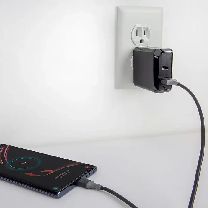 Scosche CA4BY-SP StrikeLine Premium USB-A to USB-C Charge & Sync 4-Ft Cable