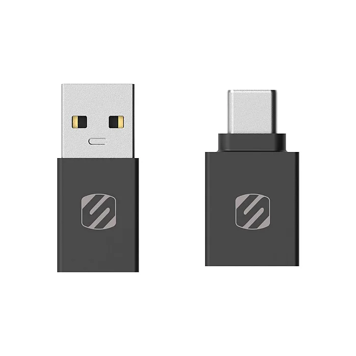 Scosche CAAKIT-RP StrikeLine Charge & Sync, USB-C to USB-A and USB-A to Type-C Male to Female USB Adaptor