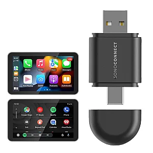 SonoConnect SC-MIWCA 2-IN-1 Wireless Carplay / Android Auto Adapter USB Type-C Car Dongle