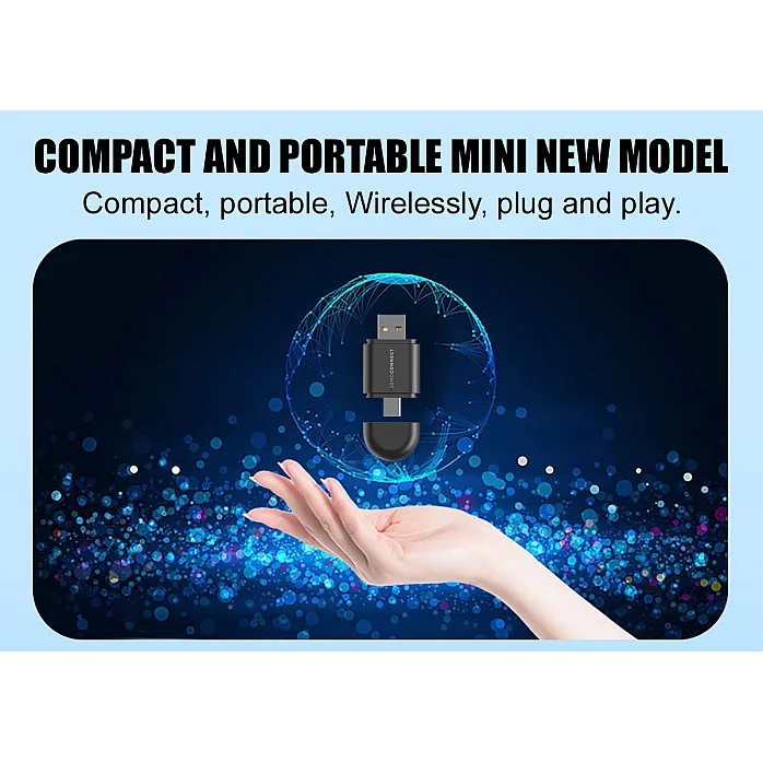 SonoConnect SC-MIWCA 2-IN-1 Wireless Carplay / Android Auto Adapter USB Type-C Car Dongle