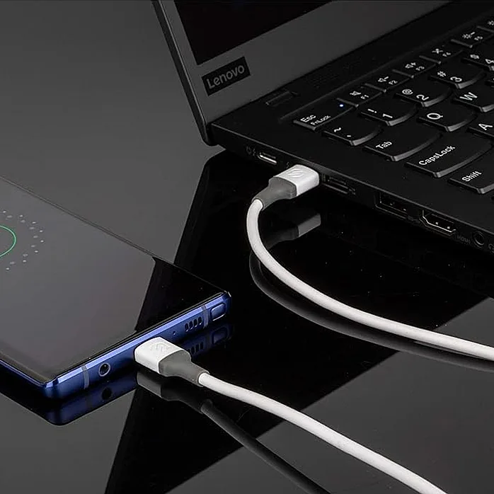 Scosche i34WG-SP StrikeLine USB-A to Lightning Charge & Sync Cable 4-ft White/Gray