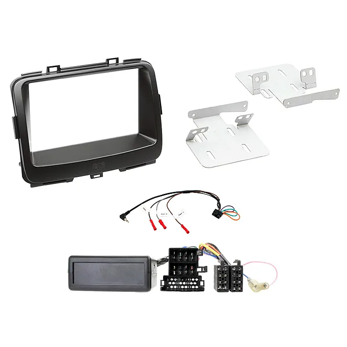 Connects2 CTKKI23 Kia Carens 2013-2019 Car Stereo Black Double Din Fascia Installation Kit