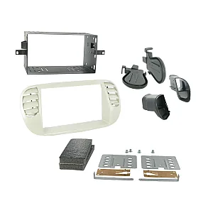 Connects2 CT23FT14 - Fiat 500 2007 - 2015 Ivory Double Din Fascia Surround Fitting Kit