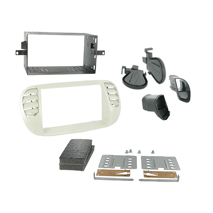 Connects2 CT23FT14 - Fiat 500 2007 - 2015 Ivory Double Din Fascia Surround Fitting Kit