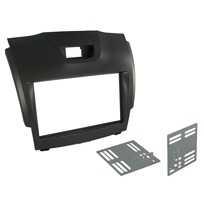 Connects2 CT23IZ01 - Isuzu D-Max, MU-X (Grey/Silver) Double Din Stereo Fascia Panel Fitting Kit