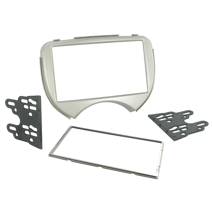 CTKNS02 Nissan Micra 2010 - 2013 (Silver) Double Din Car Stereo Fitting Kit Fascia, Steering Control