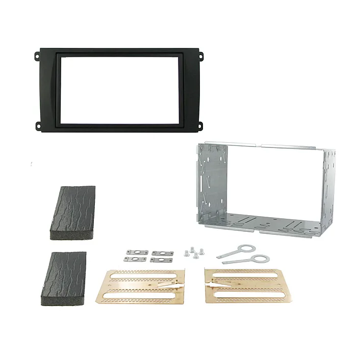Connects2 CT23PO01 - Porsche Cayenne 2002-2010 Double Din Fascia Fitting Kit - Black