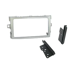 Connects2 CT23TY28 - Toyota Verso 2009 - 2011 Silver Double Din Fascia Trim Panel Adaptor