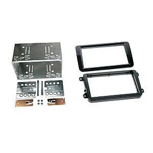 CT23VW09 - VW Tiguan, Touran, Transporter Double Din Fascia Adaptor (Piano Black)