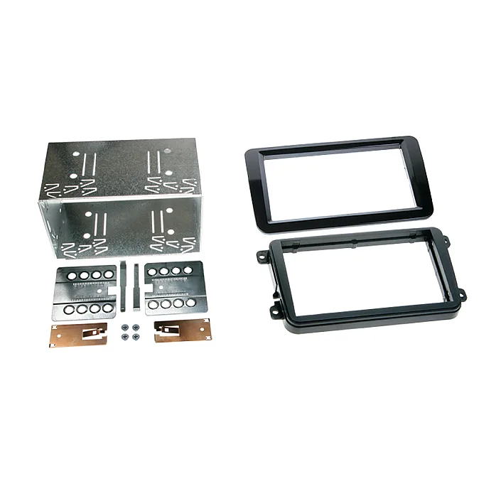 CT23VW09 - VW Polo, Passat, Scirocco, Sharan Double Din Fascia Adaptor (Piano Black)