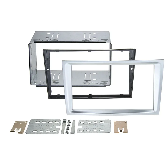 Connects2 CT23VX37 - Vauxhall Astra, Corsa Double Din Stereo Fascia Adaptor Kit (Matt Chrome)